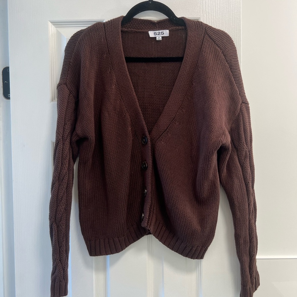 525 America Chocolate Brown Cardigan